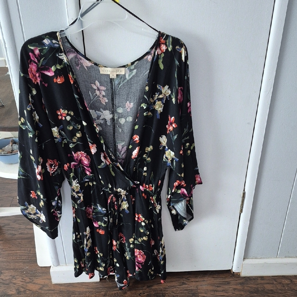 Lovestitch Romper. Black. Medium